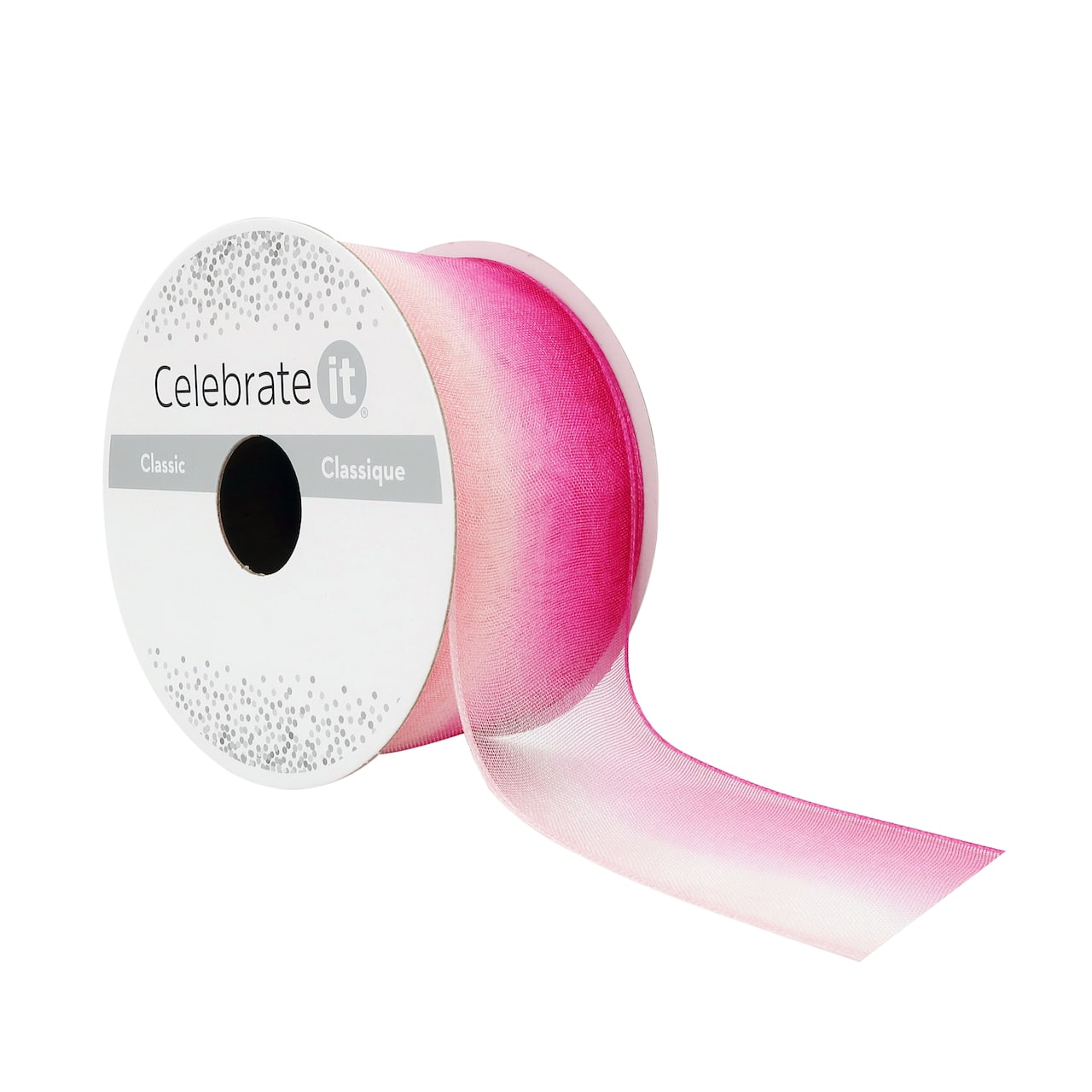 12 Pack: 1.5" x 3yd. Sheer Wired Ombre Ribbon by Celebrate It®